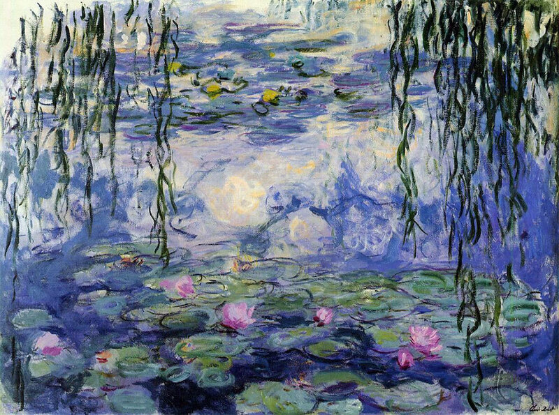Water Lilies in Pond