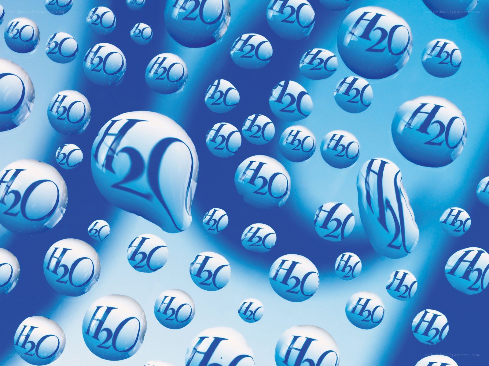 Water molecule illustration