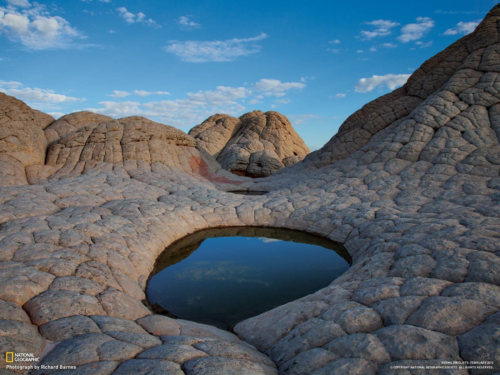 Water pool in rock formation