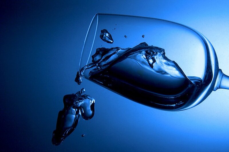Water Pouring from Glass