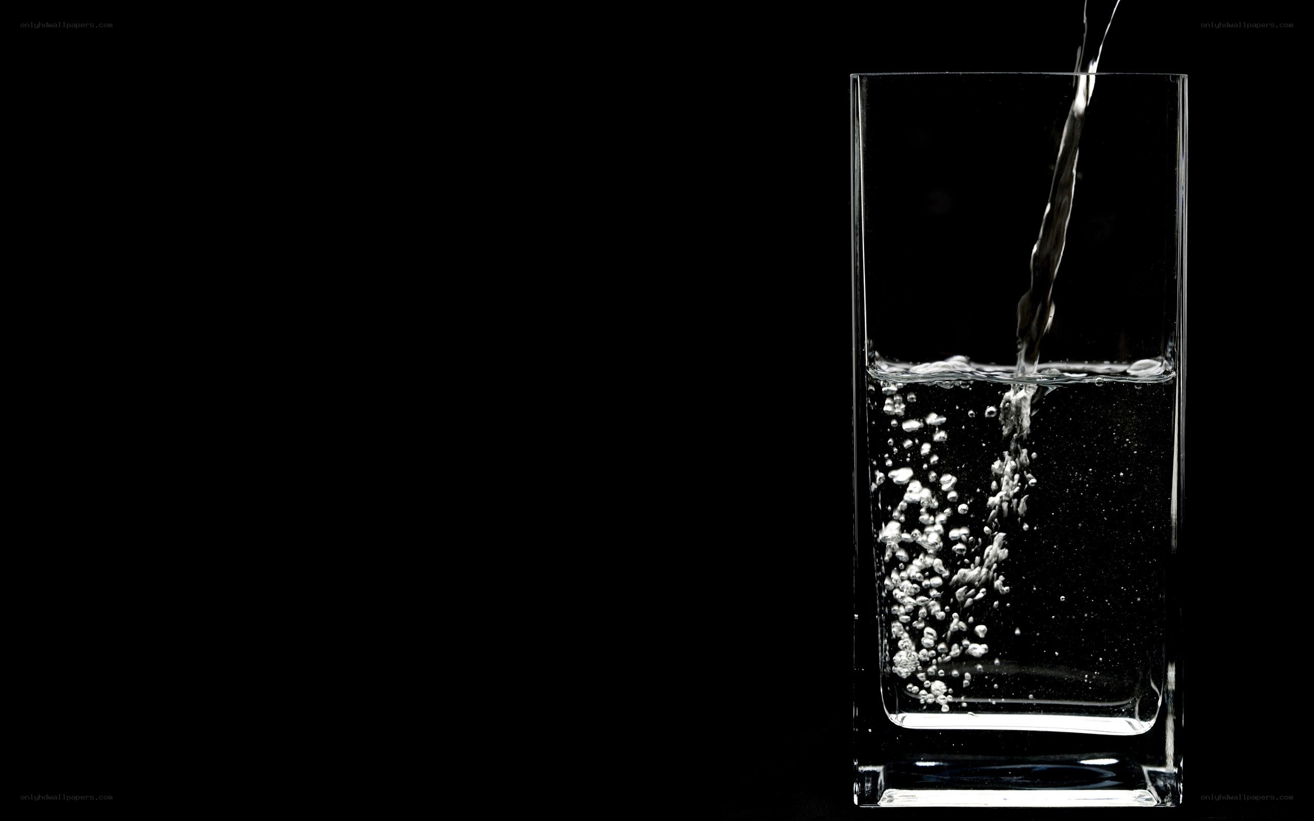 Water pouring into glass