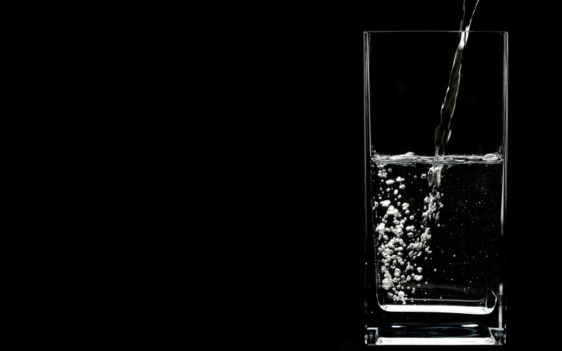 Water Pouring into Glass — Dramatic