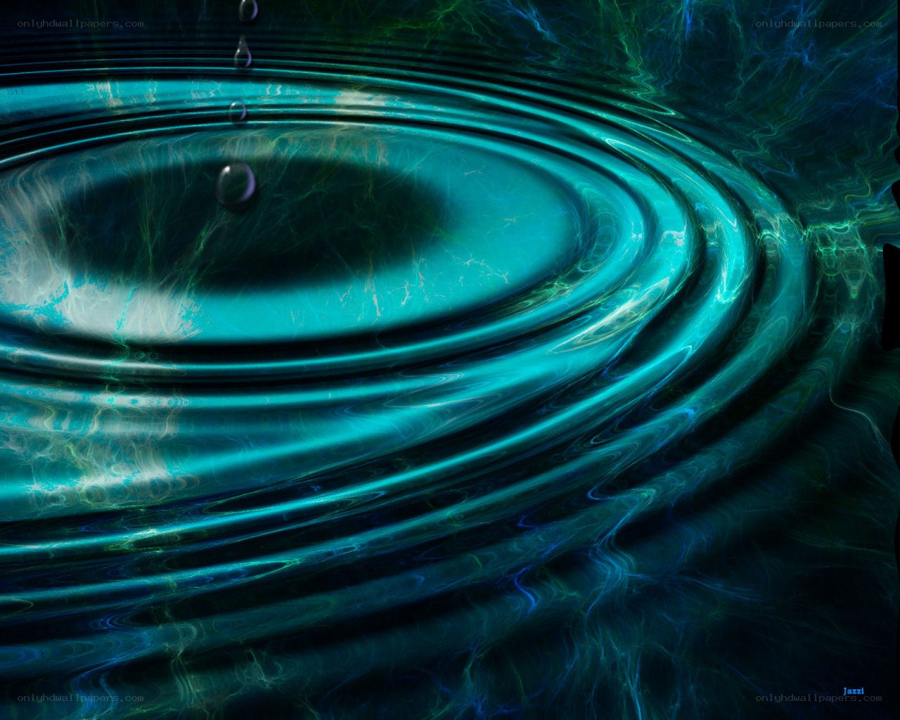 Water ripple abstract art