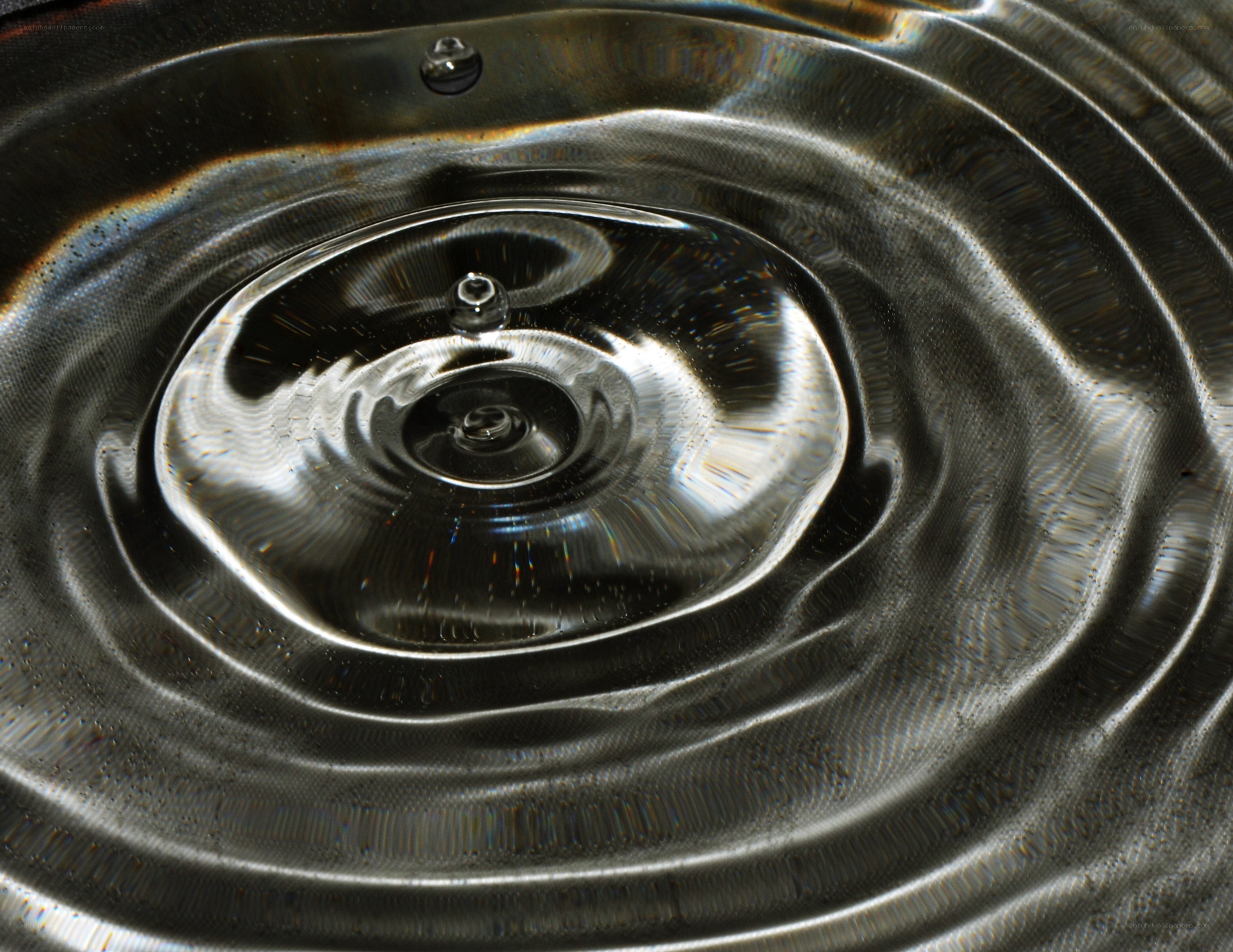 Water ripple in slow motion