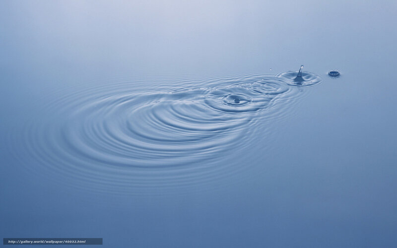 Water ripples from a drop