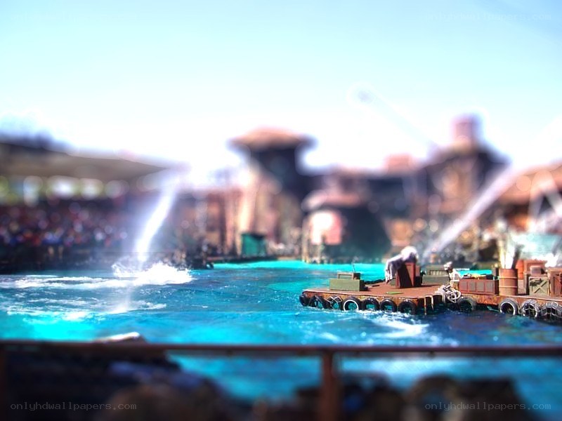 Water show at theme park