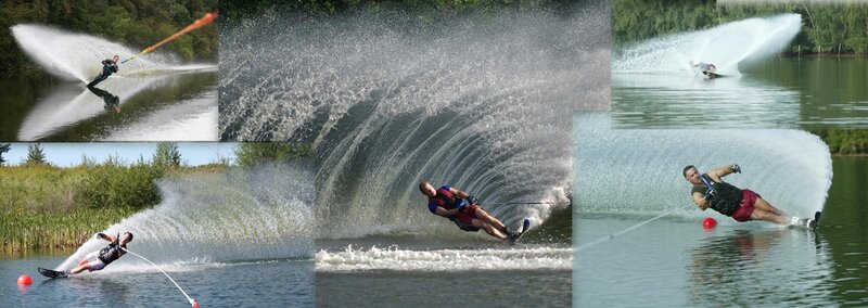 Water skiing action shots
