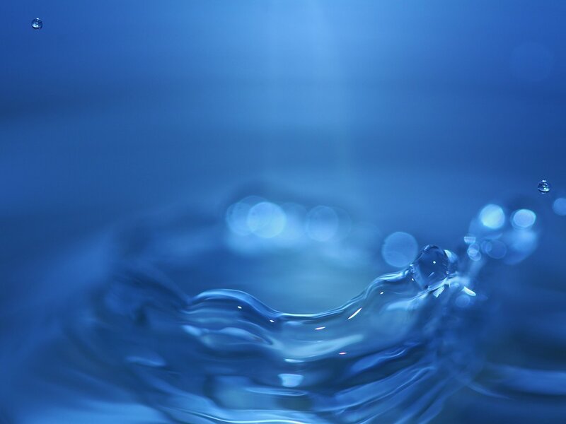 Water Splash — Blue, Calm, Photograph, Drops