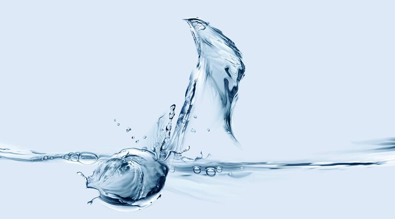 Water Splash — Blue, Calm, Photograph