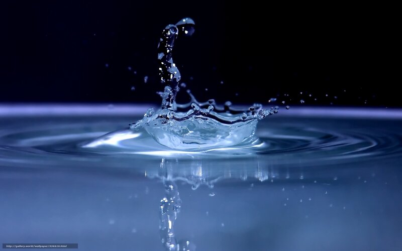 Water Splash — Blue, Dramatic