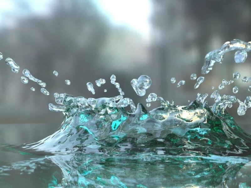 Water Splash — Blue, Dynamic