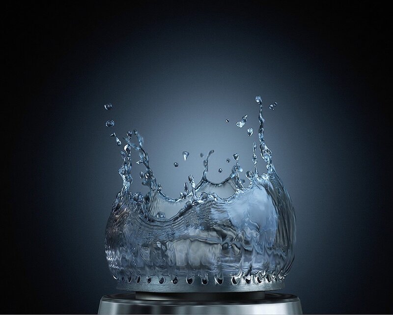 Water splash crown