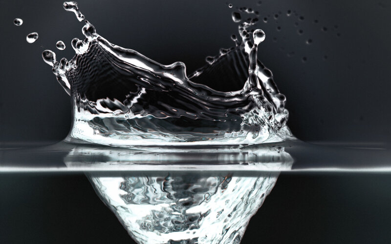 Water Splash Crown — Black