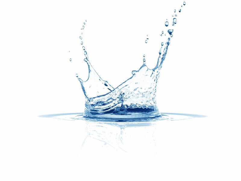 Water Splash Crown — Blue, Dynamic, Photograph