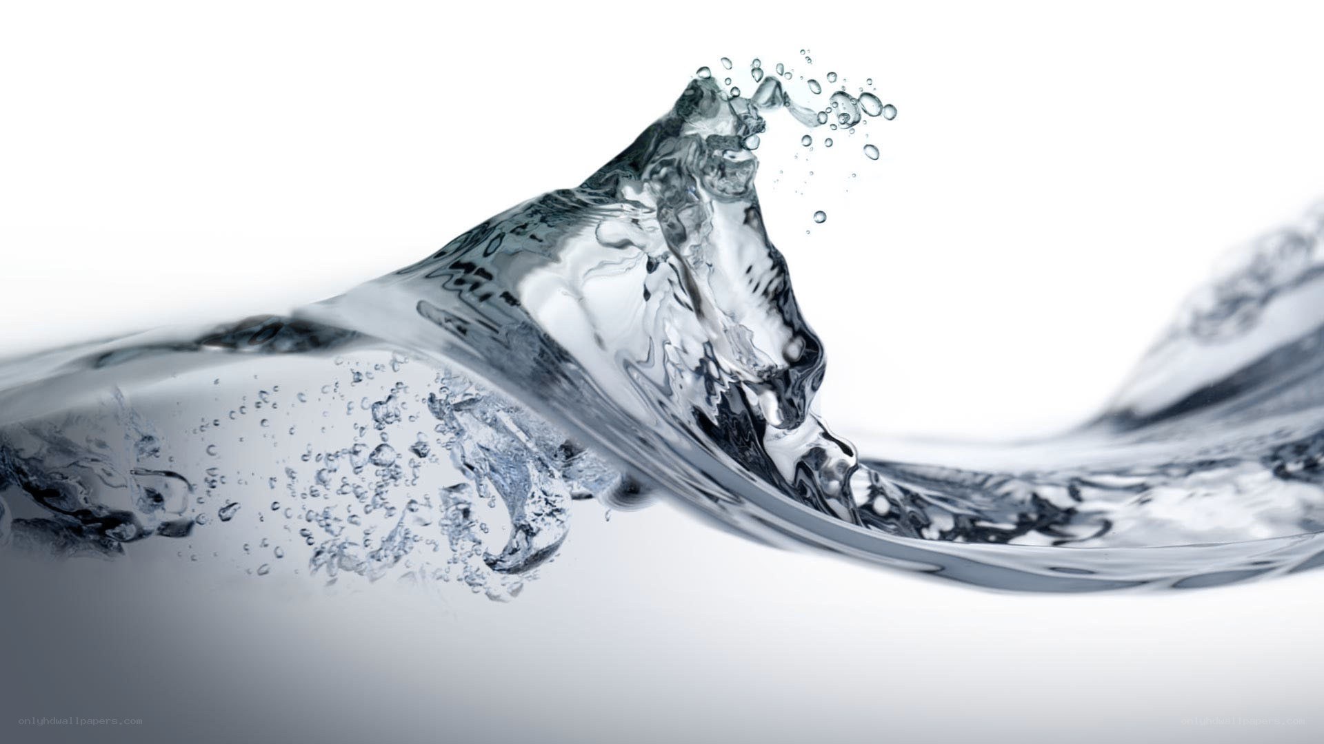 Water splash in motion