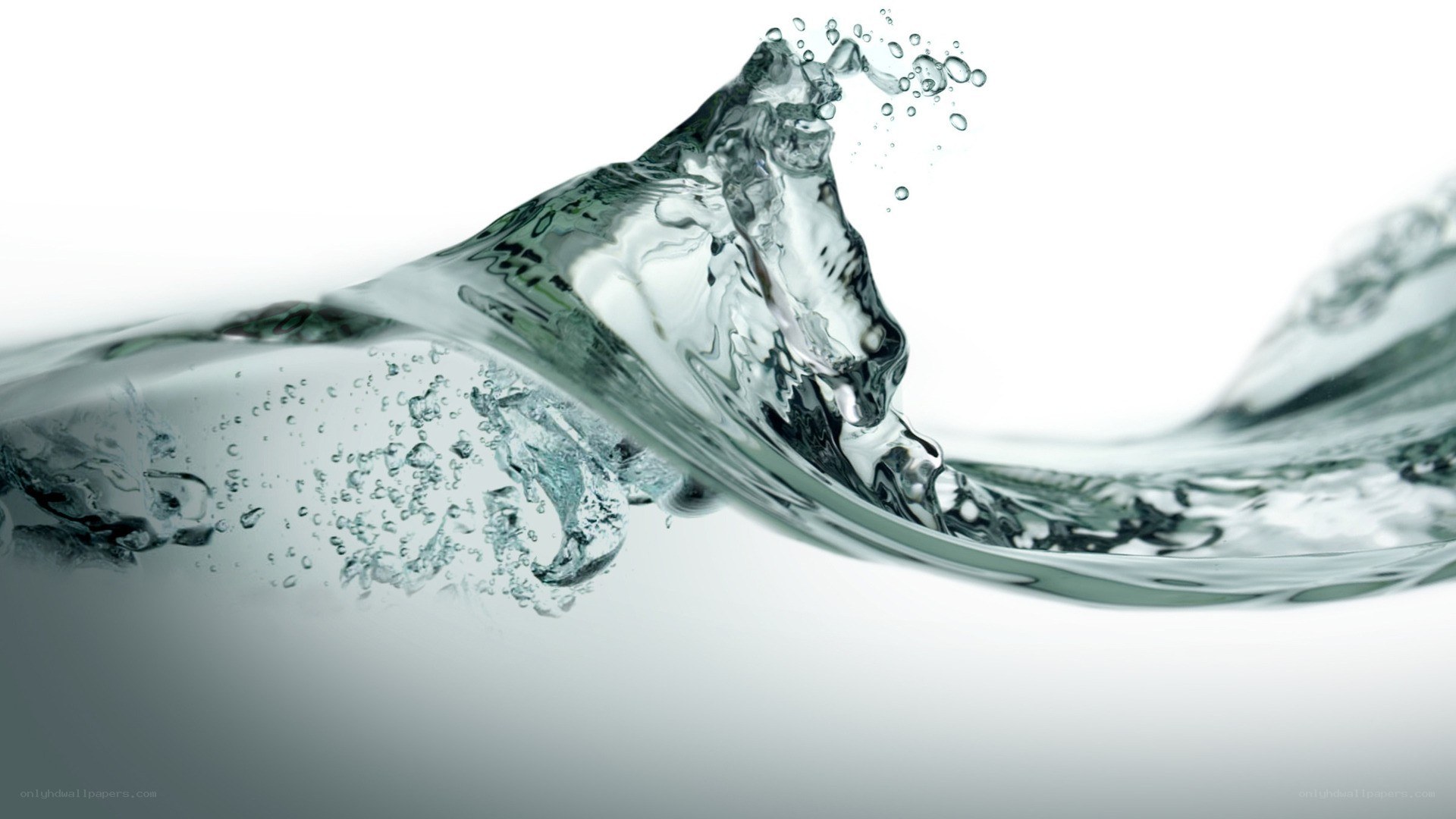 Water splash in motion