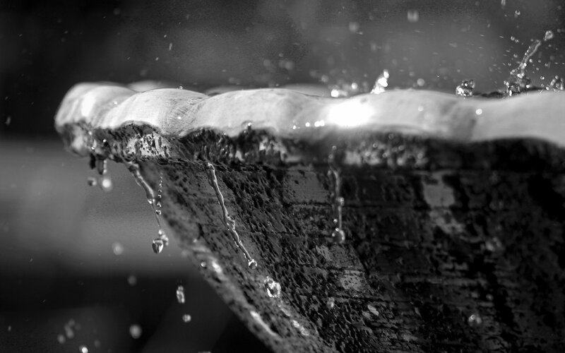 Water splashing from a fountain