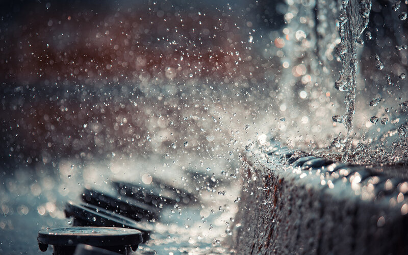 Water Splashing from Fountain
