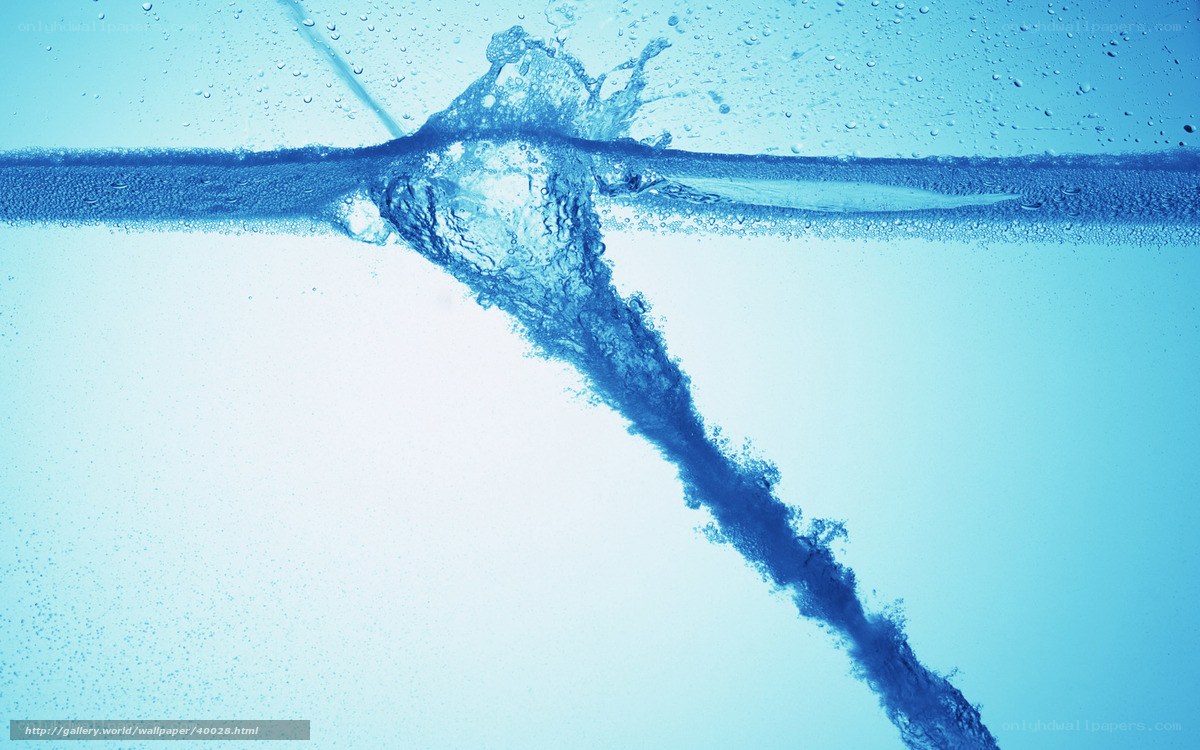 Water splashing underwater