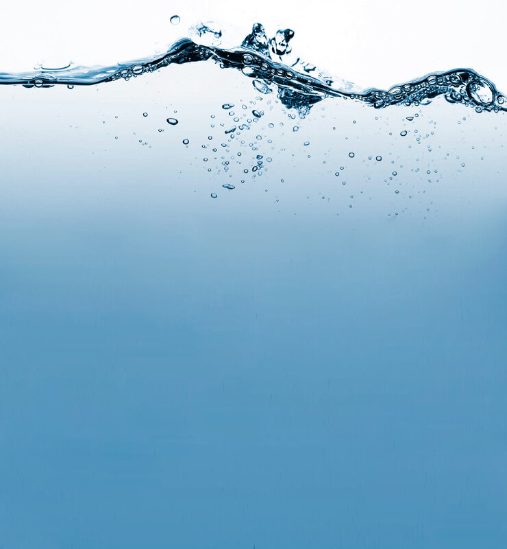 water surface with bubbles