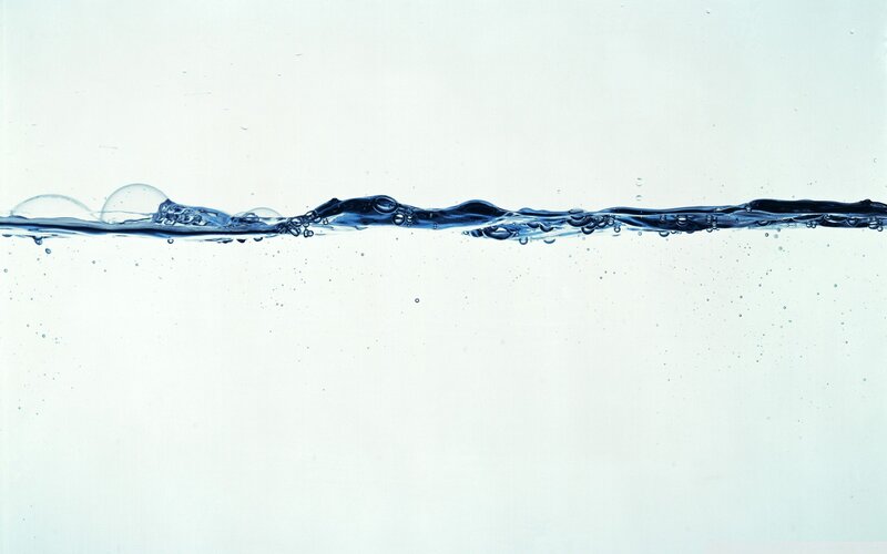 Water surface with bubbles