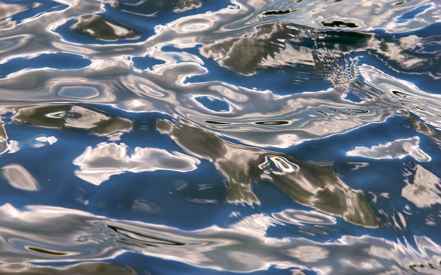 Water surface with cloud reflections
