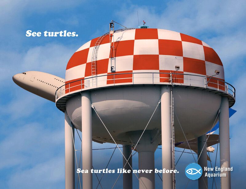 Water tower turtle ad