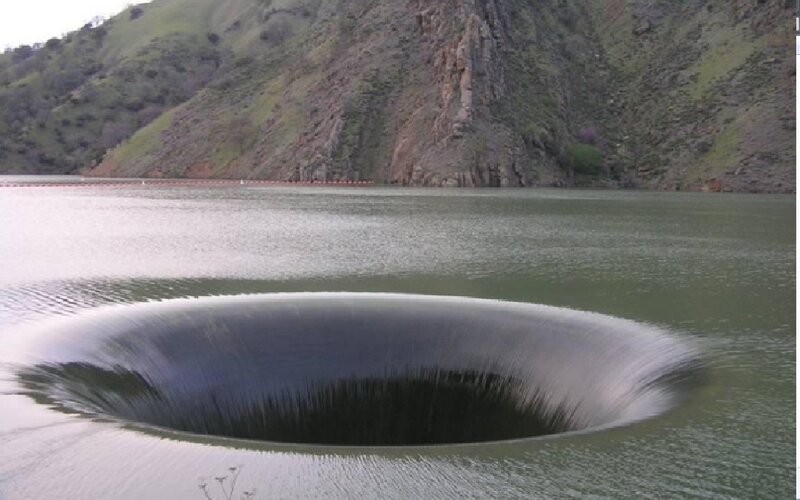 Water Vortex in Lake