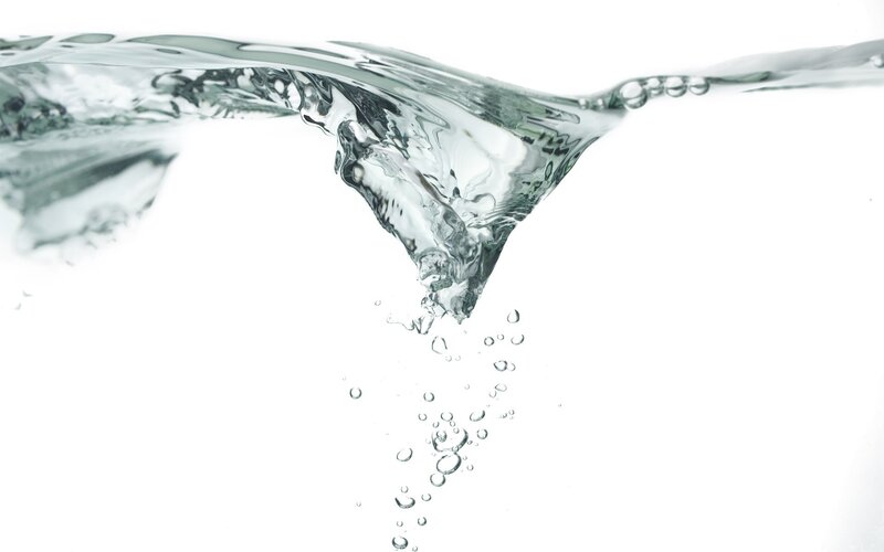 Water vortex with bubbles