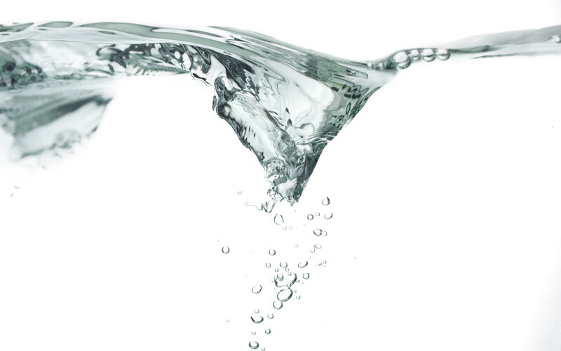 Water Vortex with Bubbles — White
