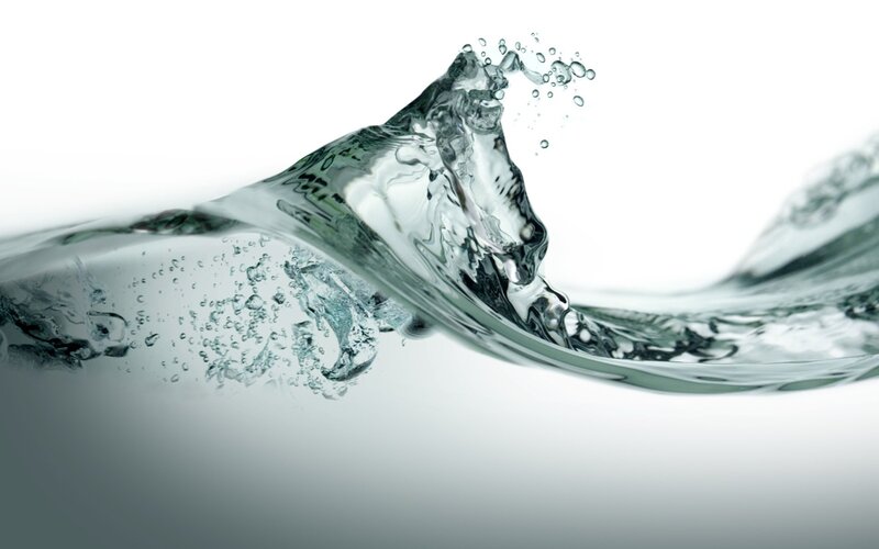 Water wave splashing