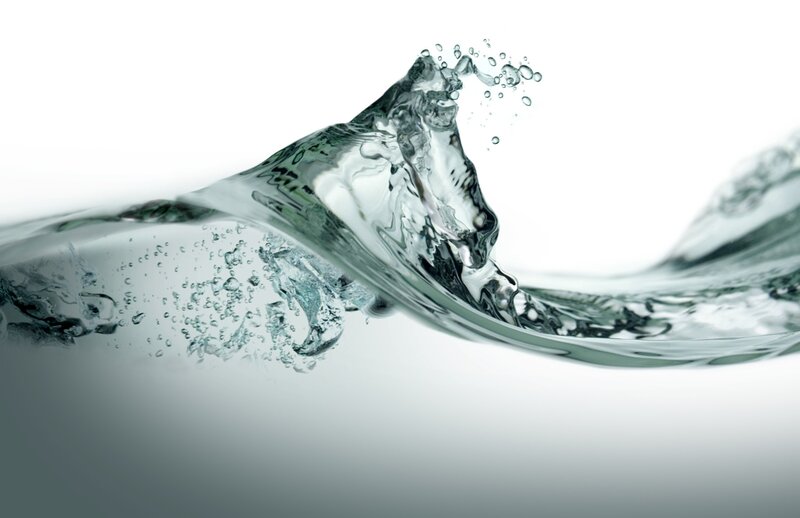 Water wave splashing