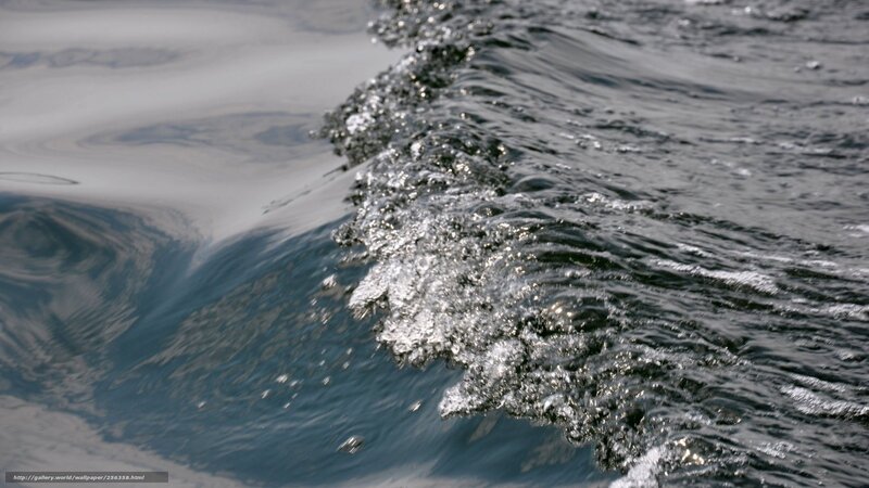 Water wave with foam