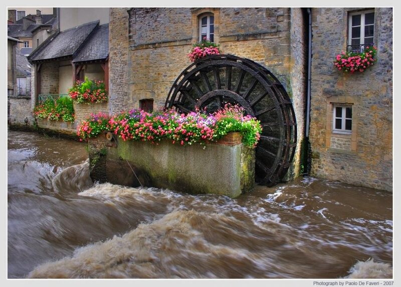 Water Wheel in Town