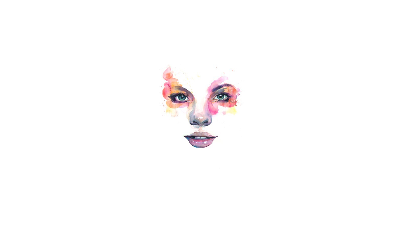 watercolor face art