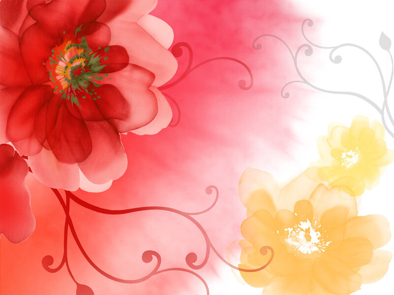 Watercolor floral background