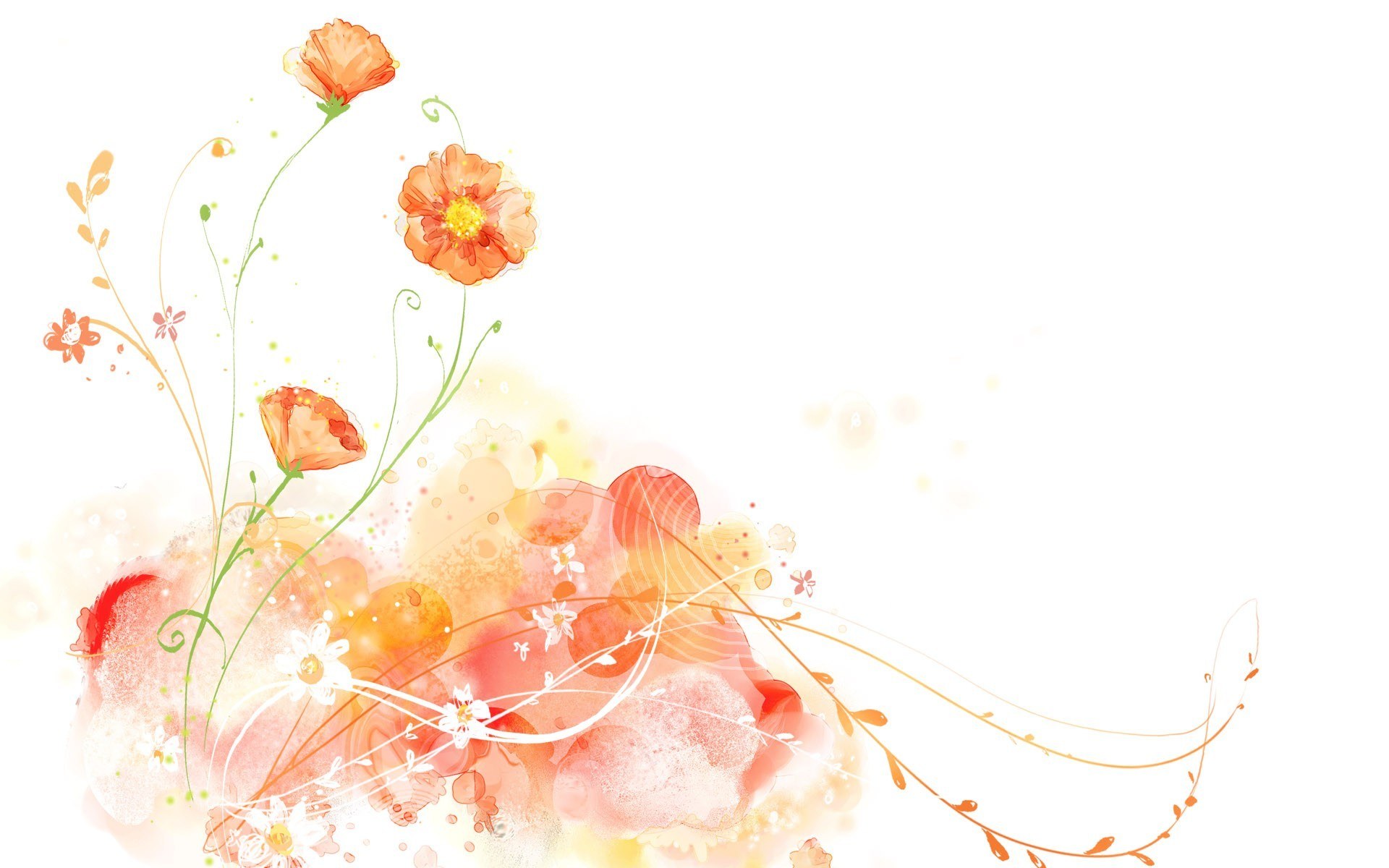 Watercolor floral design