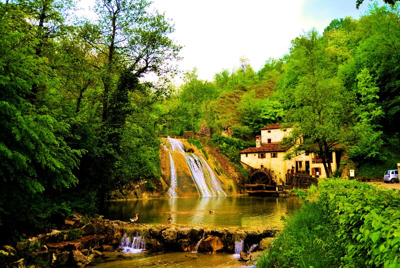 Waterfall and Mill
