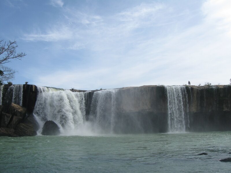 Waterfall at a river