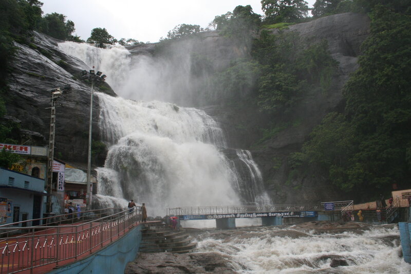 Waterfall at a Temple