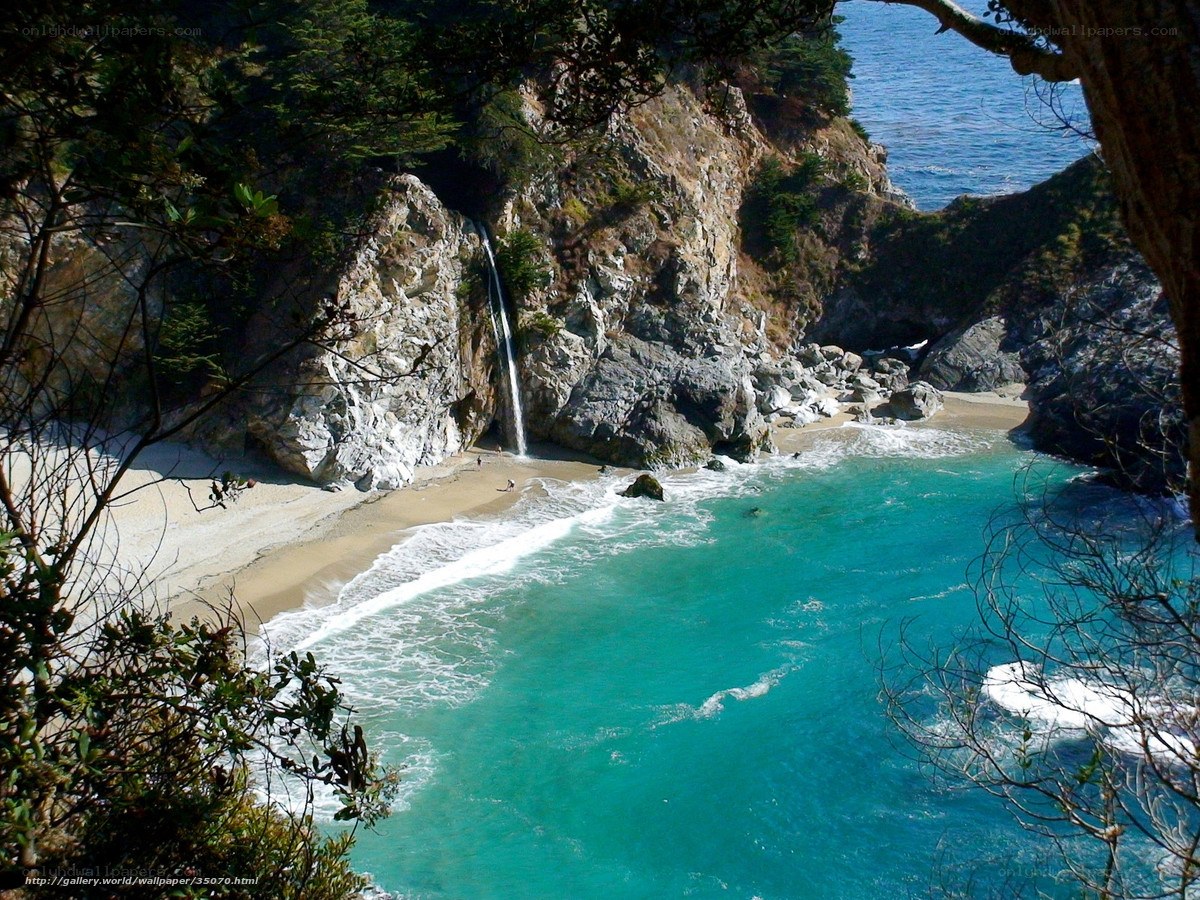 waterfall at cypress point cove