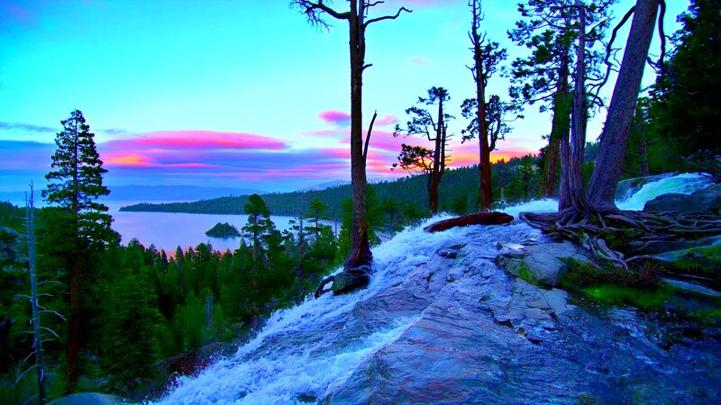 Waterfall at Lake Shore