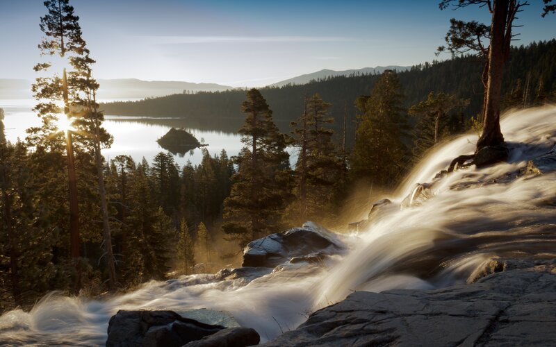 Waterfall at Lake Tahoe