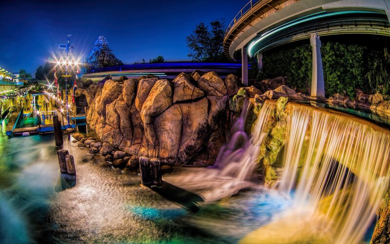 Waterfall at Theme Park