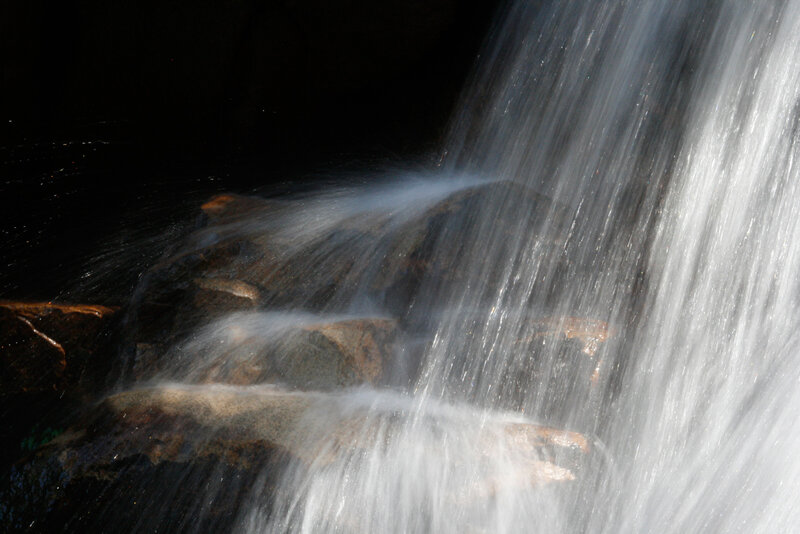 Waterfall cascading over rocks