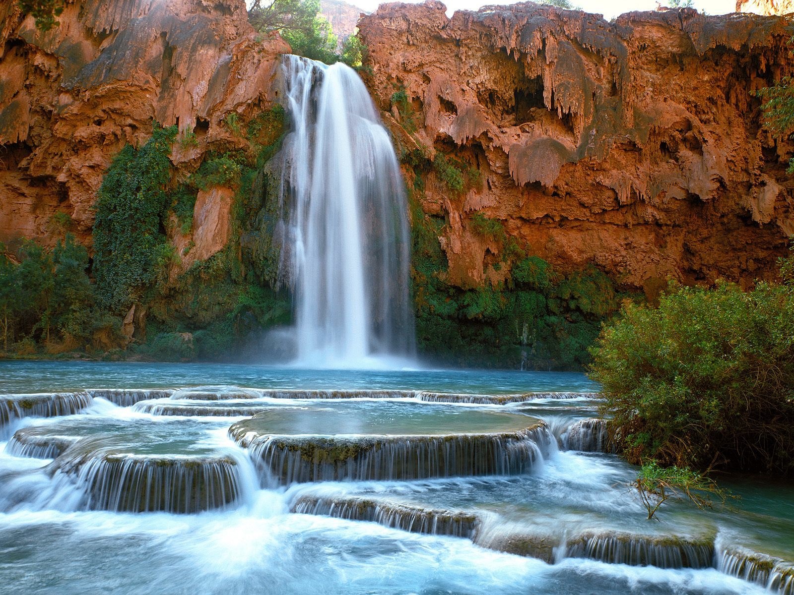 Waterfall in a canyon
