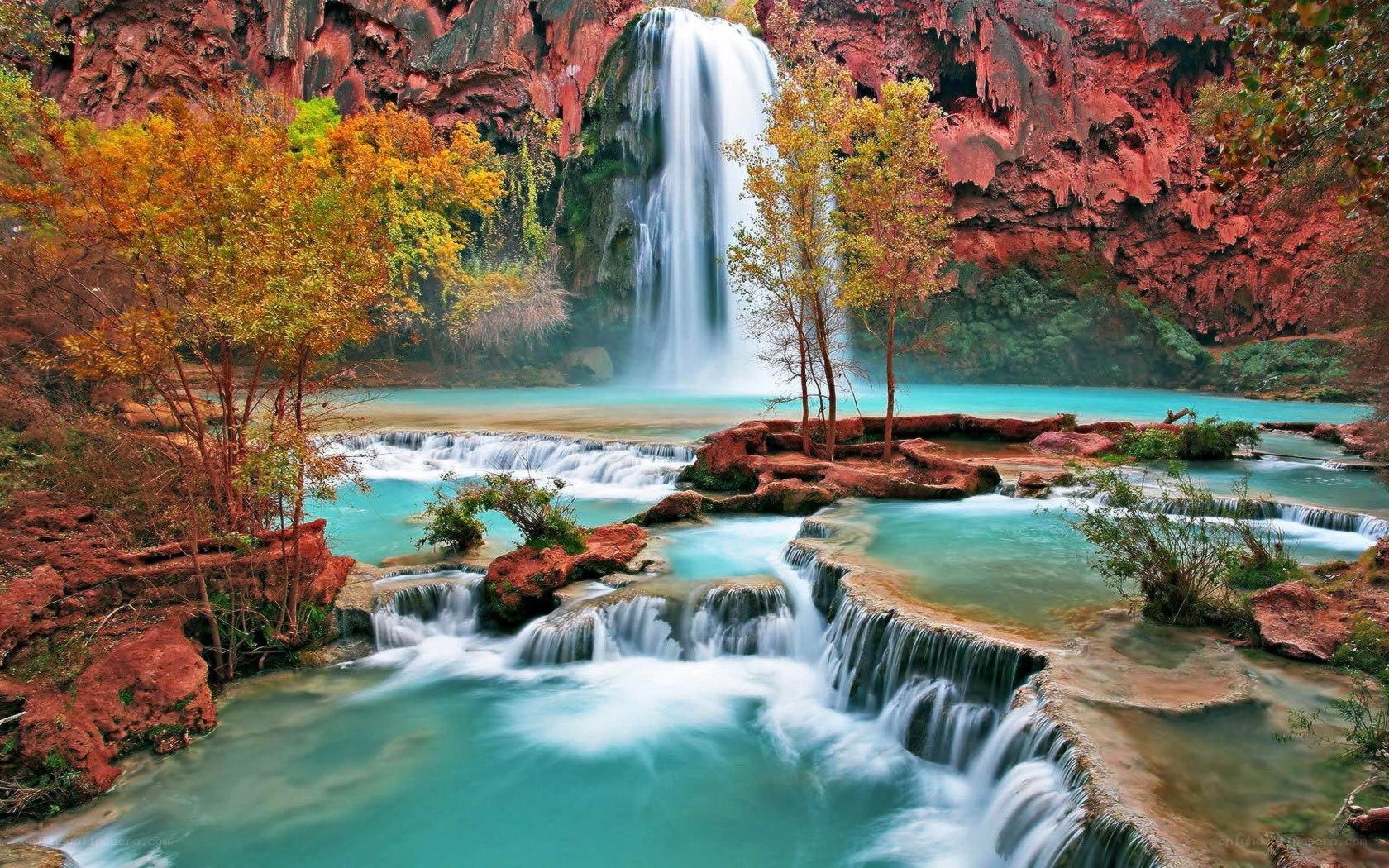 Waterfall in a canyon