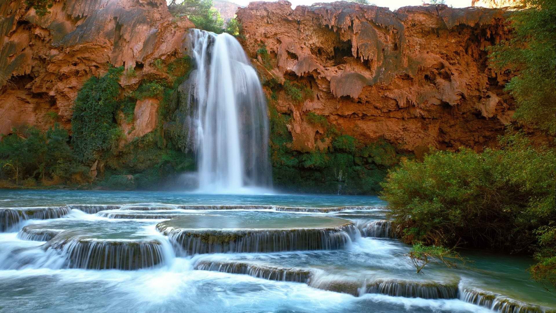 Waterfall in a canyon