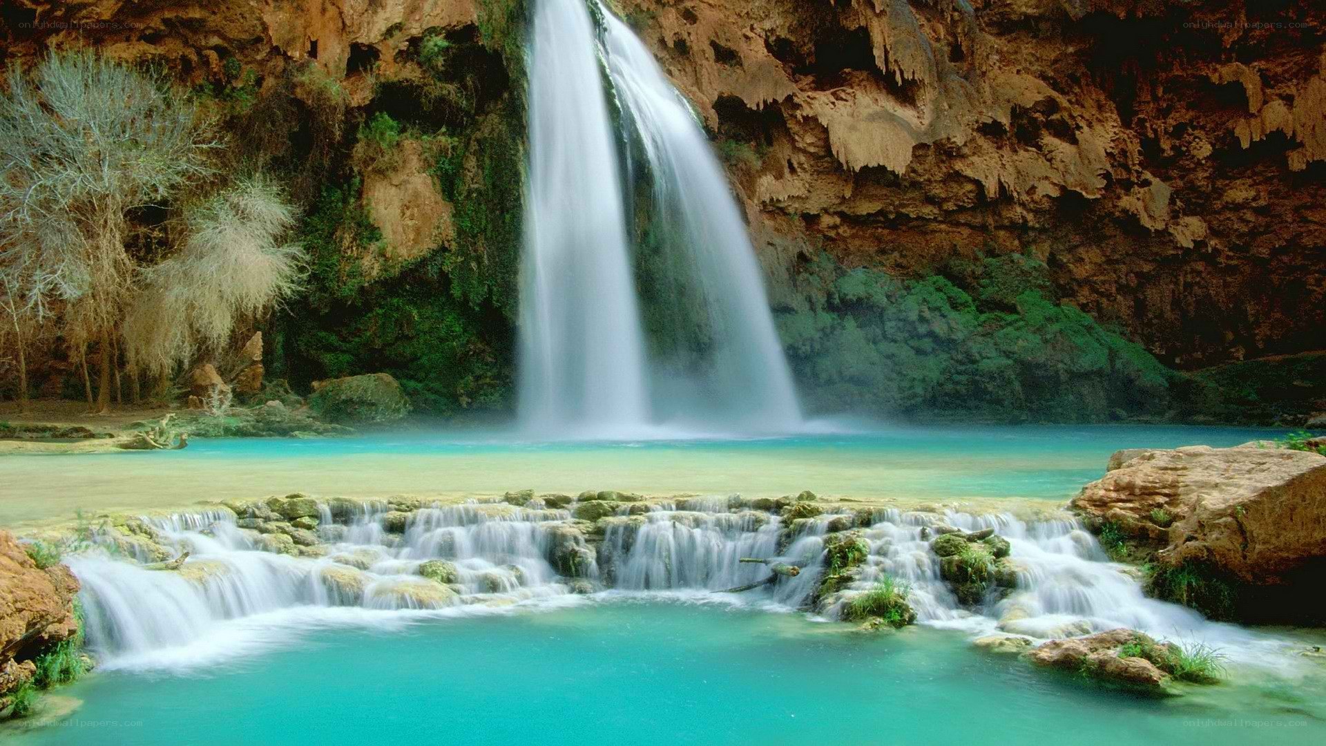 Waterfall in a canyon