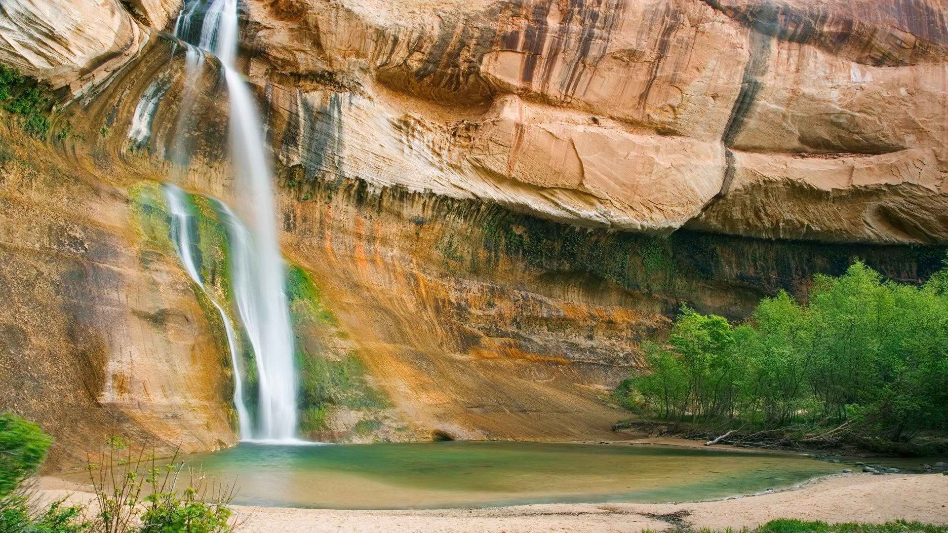 Waterfall in a canyon